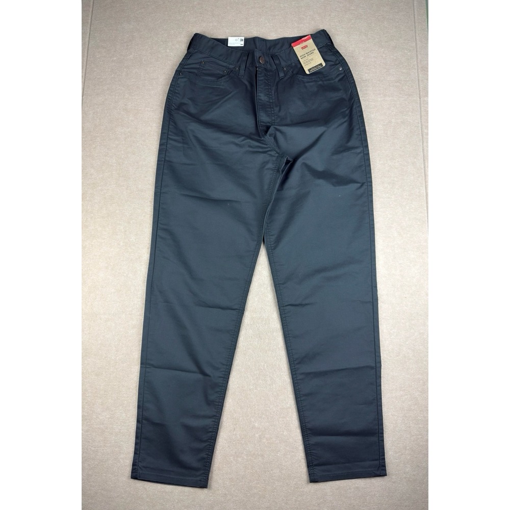 Levi's Mom Jeans 29x30 Black High Waisted Stretch Cotton Blend Tapered Leg Macau